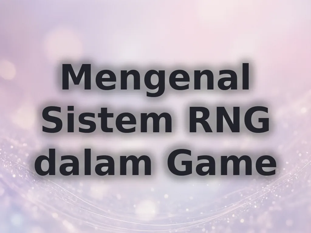 Mengenal Sistem RNG dalam Game
